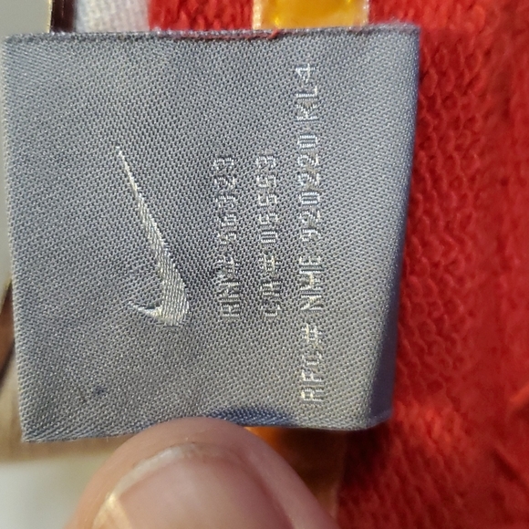 NIKE Country Vintage Red Full-zip Hoodie Embroidered Medium long-sleeve - Picture 7 of 7